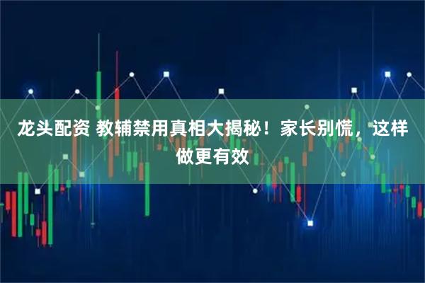 龙头配资 教辅禁用真相大揭秘!家长别慌,这样做更有效