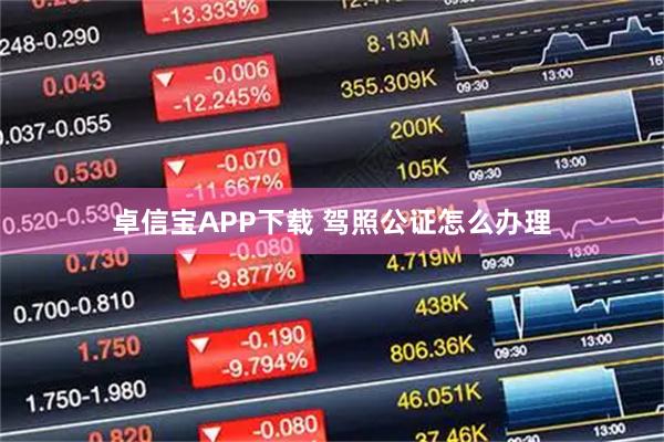 卓信宝APP下载 驾照公证怎么办理